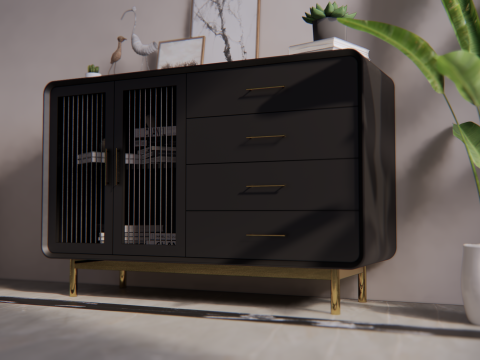Buffet minimalist modern Modelo 3D