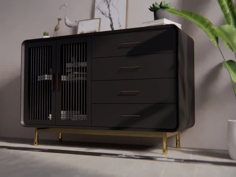 Фуршет мінімалістичний сучасний 3D Модель