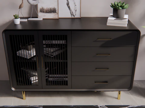 Фуршет мінімалістичний сучасний 3D Модель