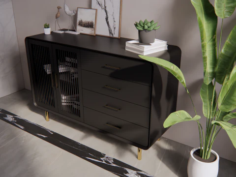 Фуршет мінімалістичний сучасний 3D Модель