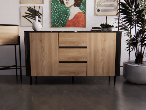 Buf&ecirc; retr&ocirc; Modelo 3D