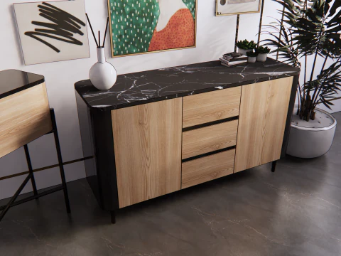 Buf&ecirc; retr&ocirc; Modelo 3D