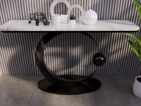 Console table minimalist 3D Model