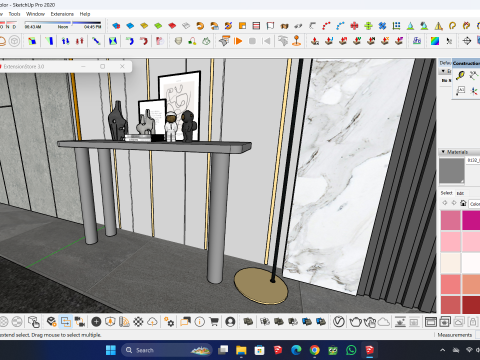Foyer console table Modelo 3D