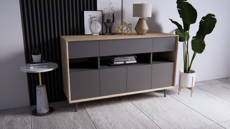 Buffet minimalist 3D मॉडल .c4d .max .obj .3ds .fbx .stl .blend