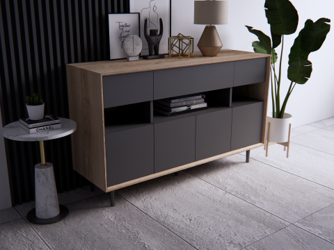 Buffet minimalist 3D मॉडल