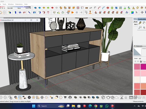 Buffet minimalist 3D मॉडल