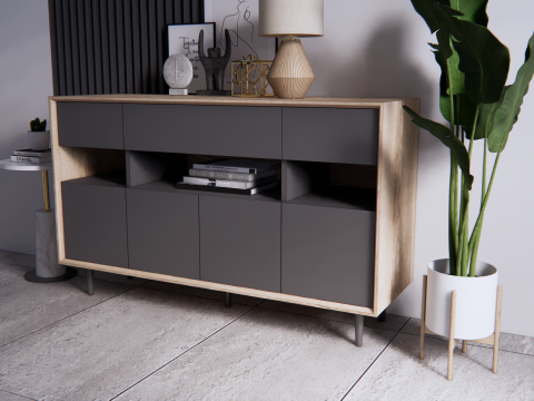 Buffet minimalist 3D मॉडल