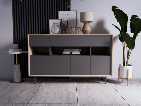 Buffet minimalist 3D मॉडल