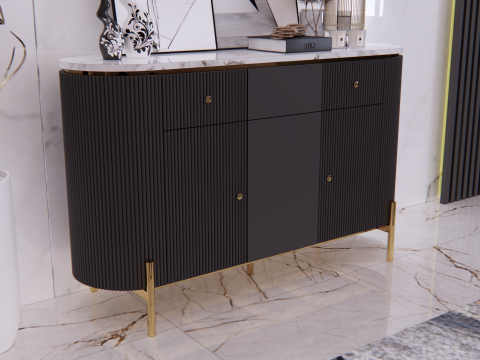 Buffet minimalist 140 x 40 x 85 cm 3D 모델