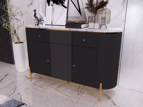 Buffet minimalist 140 x 40 x 85 cm 3D Model