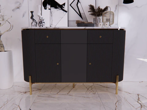 Buffet minimalist 140 x 40 x 85 cm 3D Model