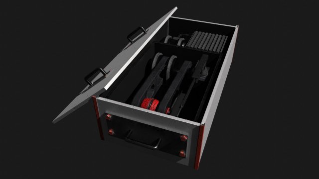 GameReady military SCI-FI turret Model 3D .c4d .max .obj .3ds .fbx .stl .blend 