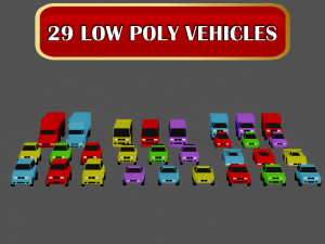 Casual Vehicles Pack Set of 29 Vehicles Model 3D