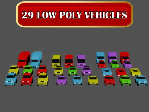 Conjunto de pacotes de ve&iacute;culos casuais com 29 ve&iacute;culos Modelo 3D
