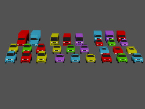Casual Vehicles Pack Set of 29 Vehicles Modèle 3D