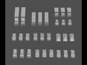 Casual Vehicles Pack Set of 29 Vehicles Modèle 3D