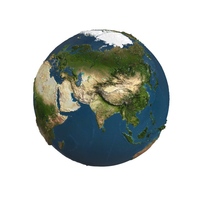 3D Earth Globe High Detail Model 3D .c4d .max .obj .3ds .fbx .stl .blend 