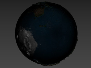 3D Earth Globe High Detail Model 3D