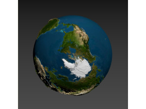 3D Earth Globe High Detail Model 3D