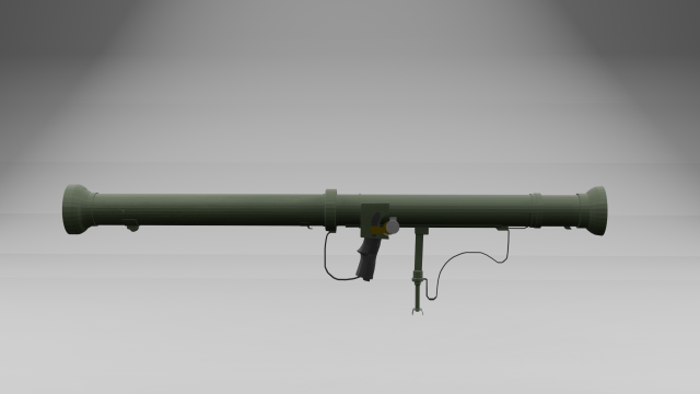 Bazooka m20 3D मॉडल .c4d .max .obj .3ds .fbx .stl .blend 