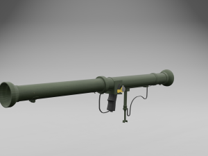 Bazooka m20 3D मॉडल