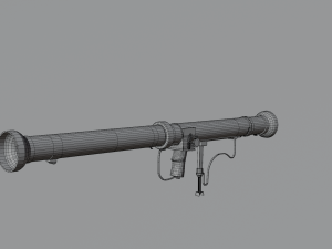 Bazooka m20 3D मॉडल