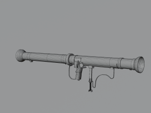 Bazooka m20 3D मॉडल