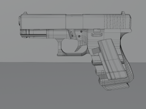 Glock pistola Modelo 3D