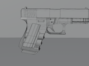 Glock pistola Modelo 3D