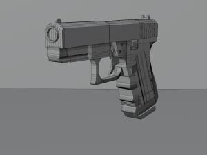 Glock pistola Modelo 3D