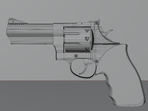 Revolver Taurus 3D 模型