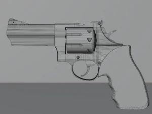 Revolver Taurus 3D Model
