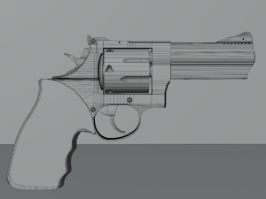 Revolver Taurus 3D 模型