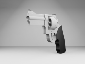 Revolver Taurus 3D 模型