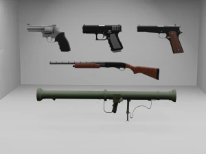 Cole&ccedil;&atilde;o de armas Modelo 3D