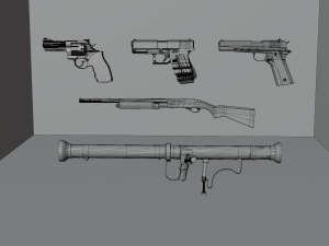 Weapons collection 3Dモデル