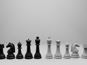 Scacchi - collezione Modello 3D