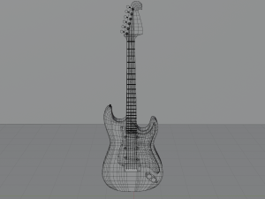 Electric guitar - musica 3D Model