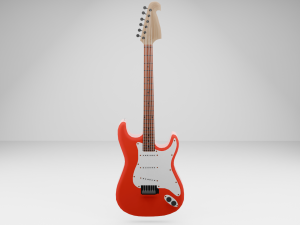 Electric guitar - musica 3D Model