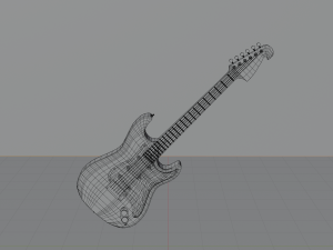 Electric guitar - musica 3D Model