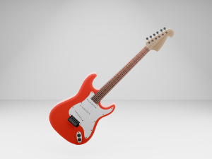 Electric guitar - musica 3D Model