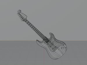 Electric guitar - musica 3D Model