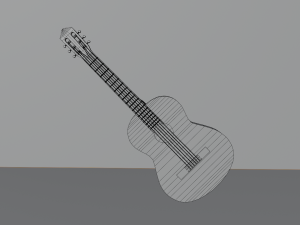Acoustic guitar - musica 3D मॉडल