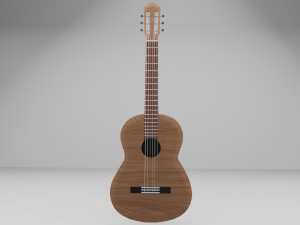 Acoustic guitar - musica 3D मॉडल
