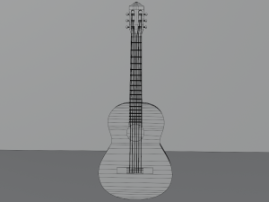 Acoustic guitar - musica 3D मॉडल