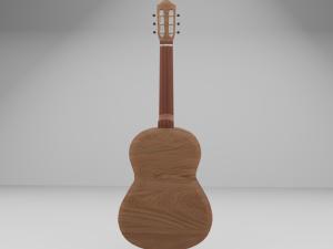 Acoustic guitar - musica 3D मॉडल
