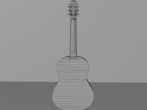 Acoustic guitar - musica 3D मॉडल