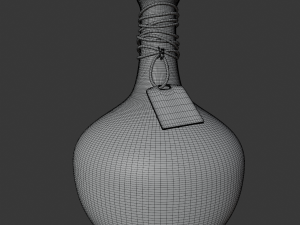 Flask with poison Model 3D