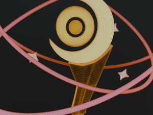 Wizards staff Model 3D